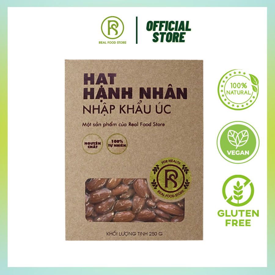 250G Hộp Hạt Hạnh Nhân Chính Hãng Real Food (Almond)