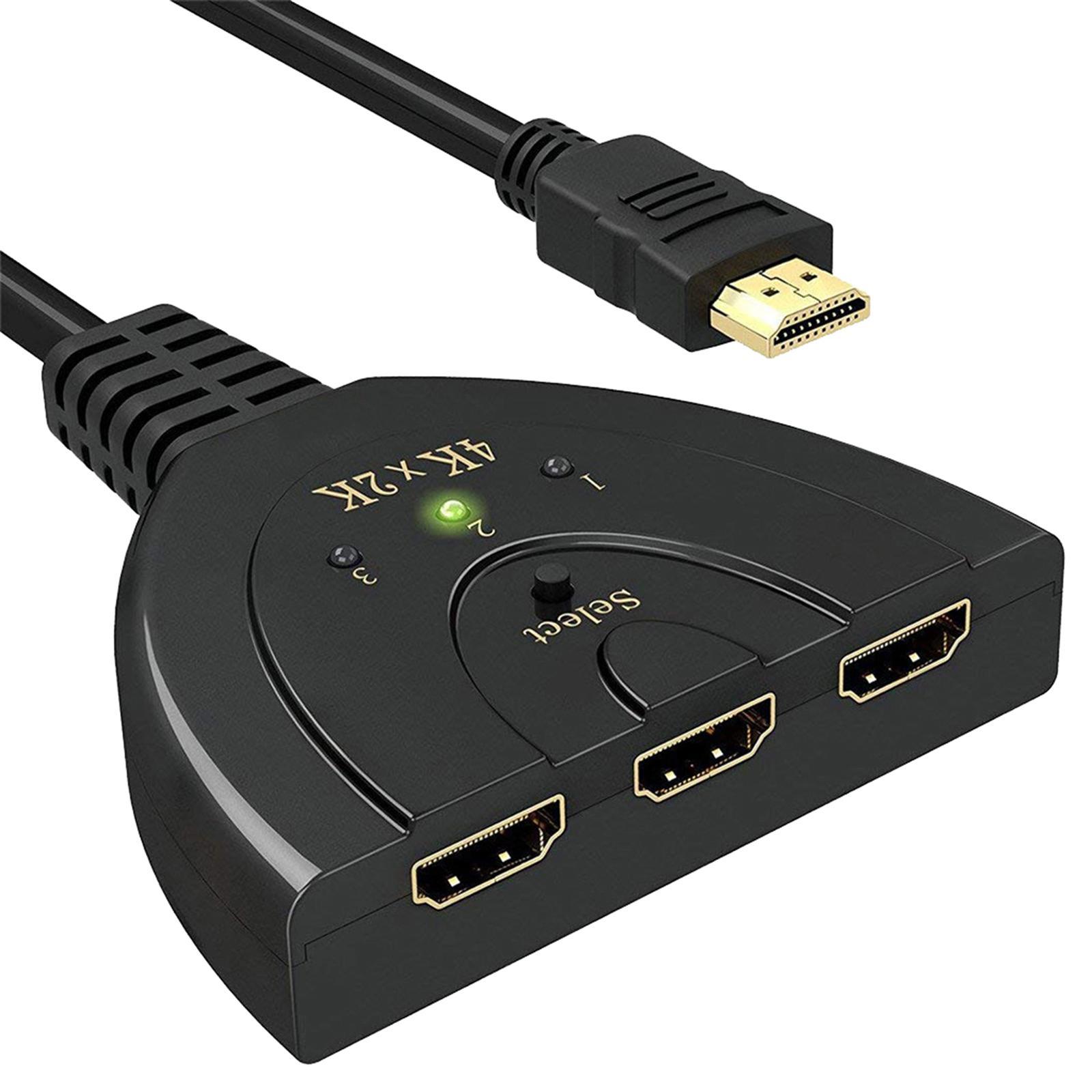 3 Port Auto   Switch Switcher Splitter  Adapter  4K x 2k HDTV