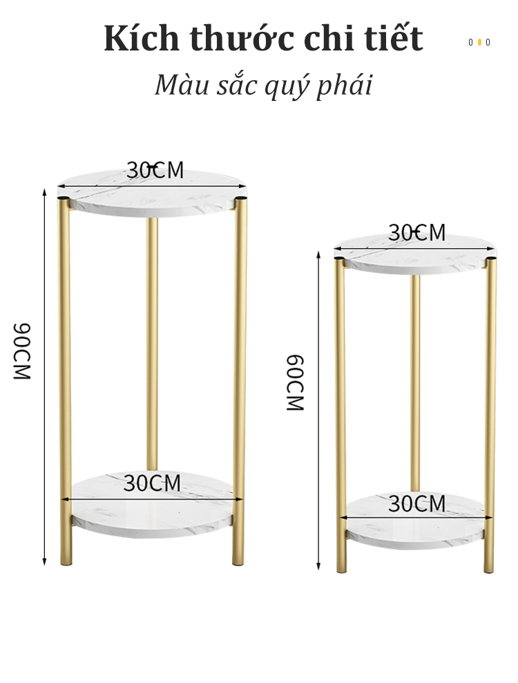 Kệ để chậu hoa cây cảnh trong nhà ANA cao cấp khung sắt chắc chắn khả năng chịu lực tốt không tróc sơn - CH01