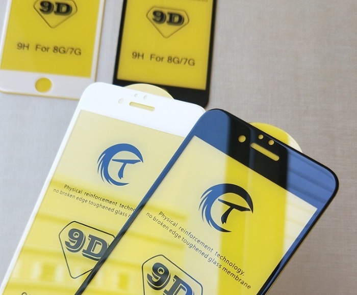 Kính cường lực 9D full màn dành cho iPhone 6, iPhone 6s chống xước, chông vỡ màn hình