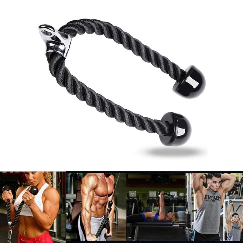 Triceps Rope Pull Down Heavy Duty Muscle Training Fitness Body Building Exercise Gym Workout Durable Non-Slip Sport Accessories