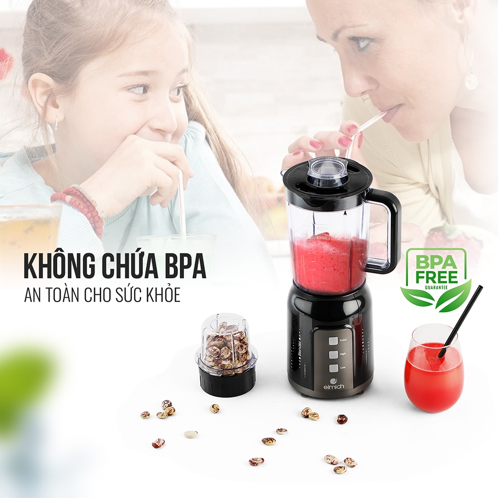 Máy Xay Sinh Tố Elmich BLE-1840OL  - Hàng Chính Hãng