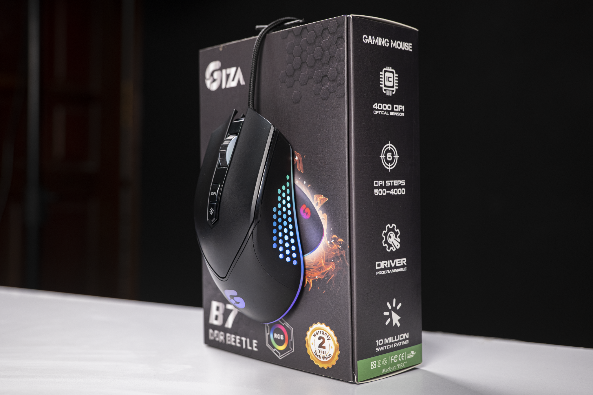 Chuột máy tính GIZA B7 Gaming - HT - HÀNG CHÍNH HÃNG