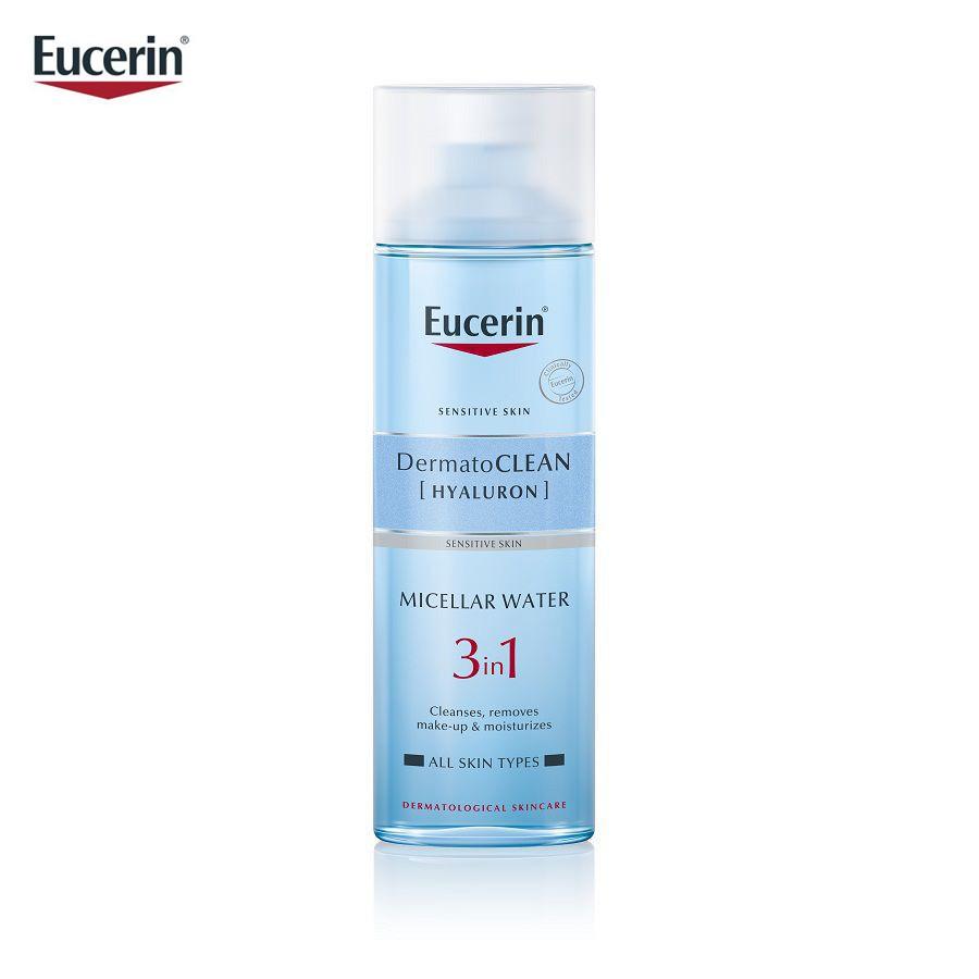 Eucerin Tinh Chất Cấp Ẩm &amp; Ngăn Ngừa Lão Hóa 30ml Tặng Eucerin Nước Tẩy Trang Eucerin Dermato Clean 3in1