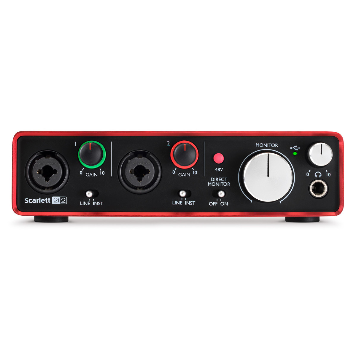 Focusrite Scarlett 2i2 Gen 2 - Sound card thu âm 2 in, 2 out - Hàng Nhập Khẩu