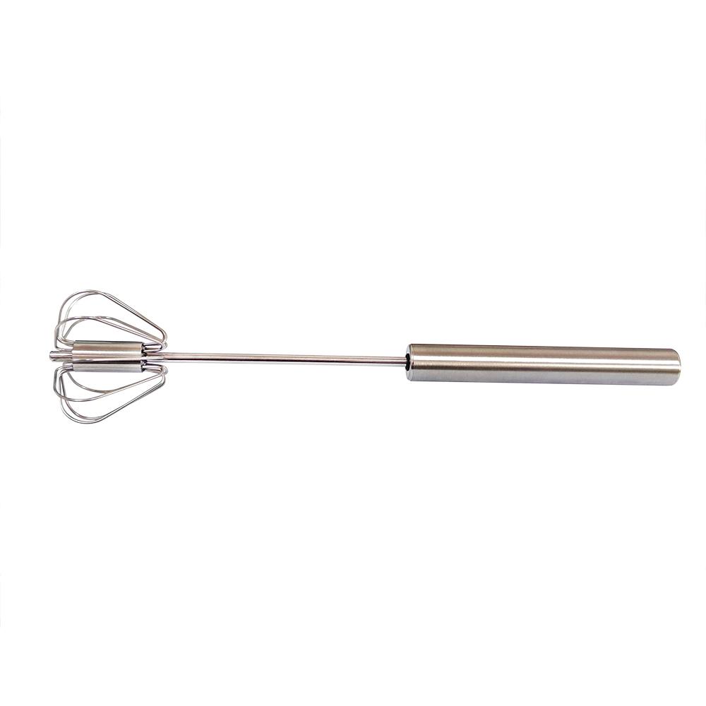 EHZ Thép Không Gỉ Eggbeater Quay Bán Tự Động Tay Đẩy Máy Đánh Trứng Tay Kem Trứng Khuấy Dụng Cụ Nhà Bếp 12INCH