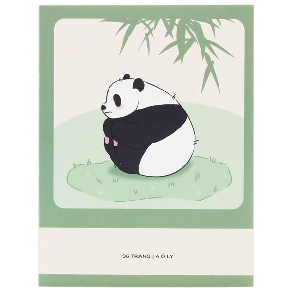 Tập Học Sinh Fluffy Panda - Miền Nam - 4 Ô Ly - 96 Trang 80gsm - The Sun 02
