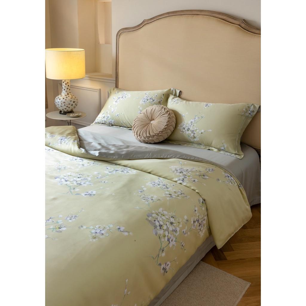 Bộ chăn ga gối mùa hè100% lụa tencel , cao cấp, MỀM MỊN, MÁT DA cực hot - sang trọng DESIGN SM803