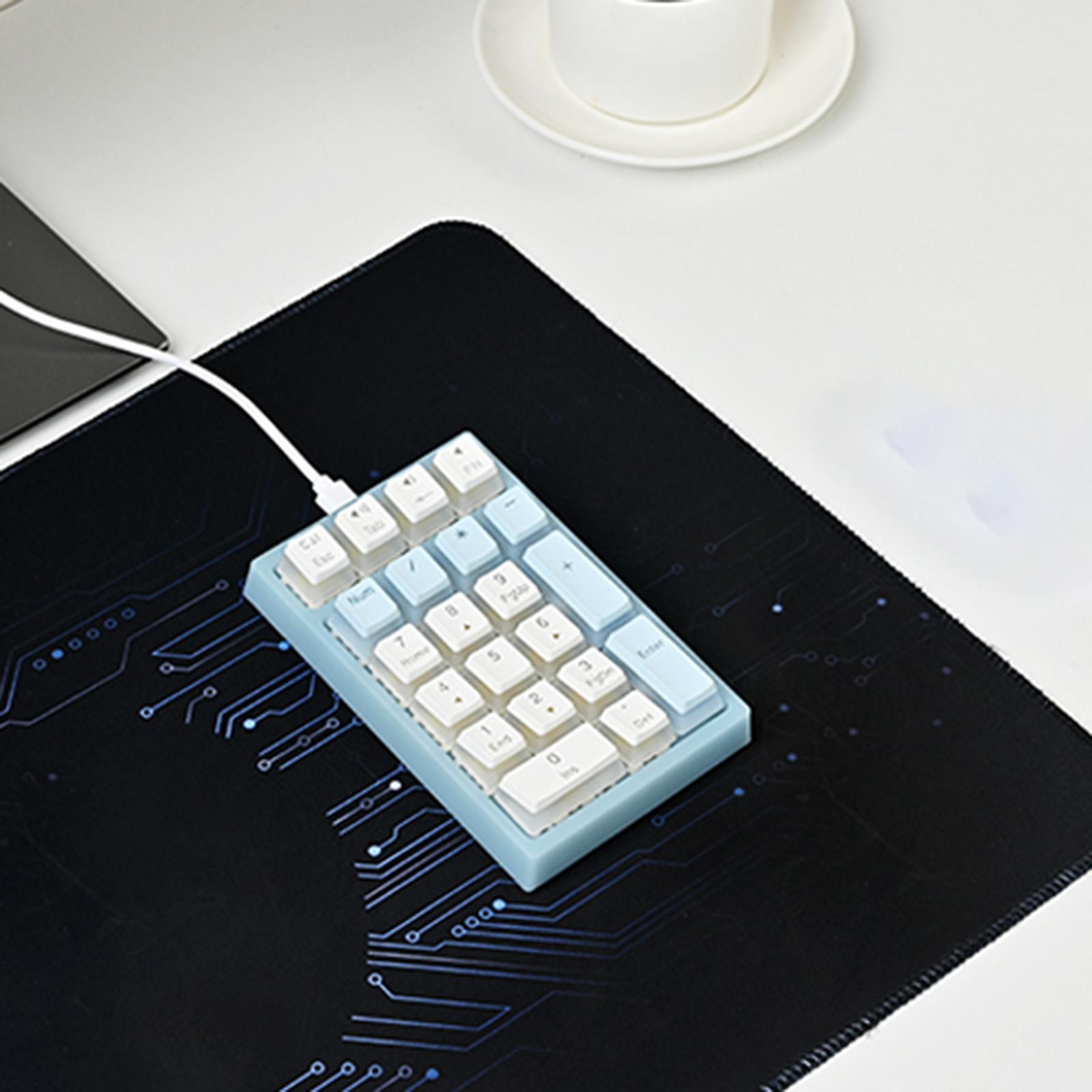 Mechanical Numeric Keypad Plug and Play Number Pad for Office Travel Notebook Desktop