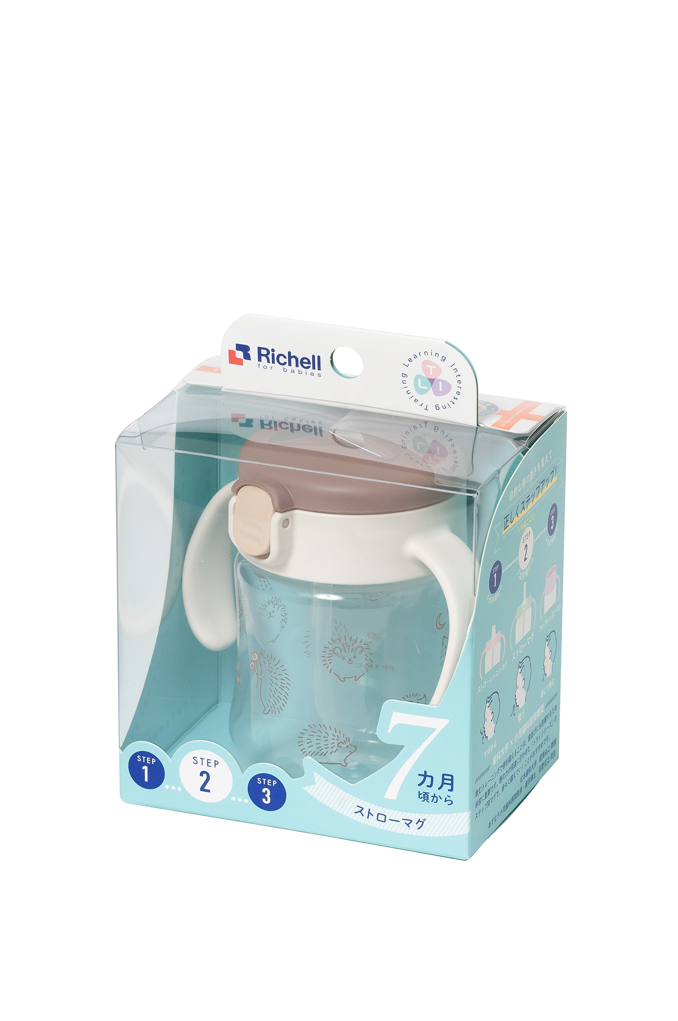 Bình ống hút T.L.I Richell nhựa PP 200ml