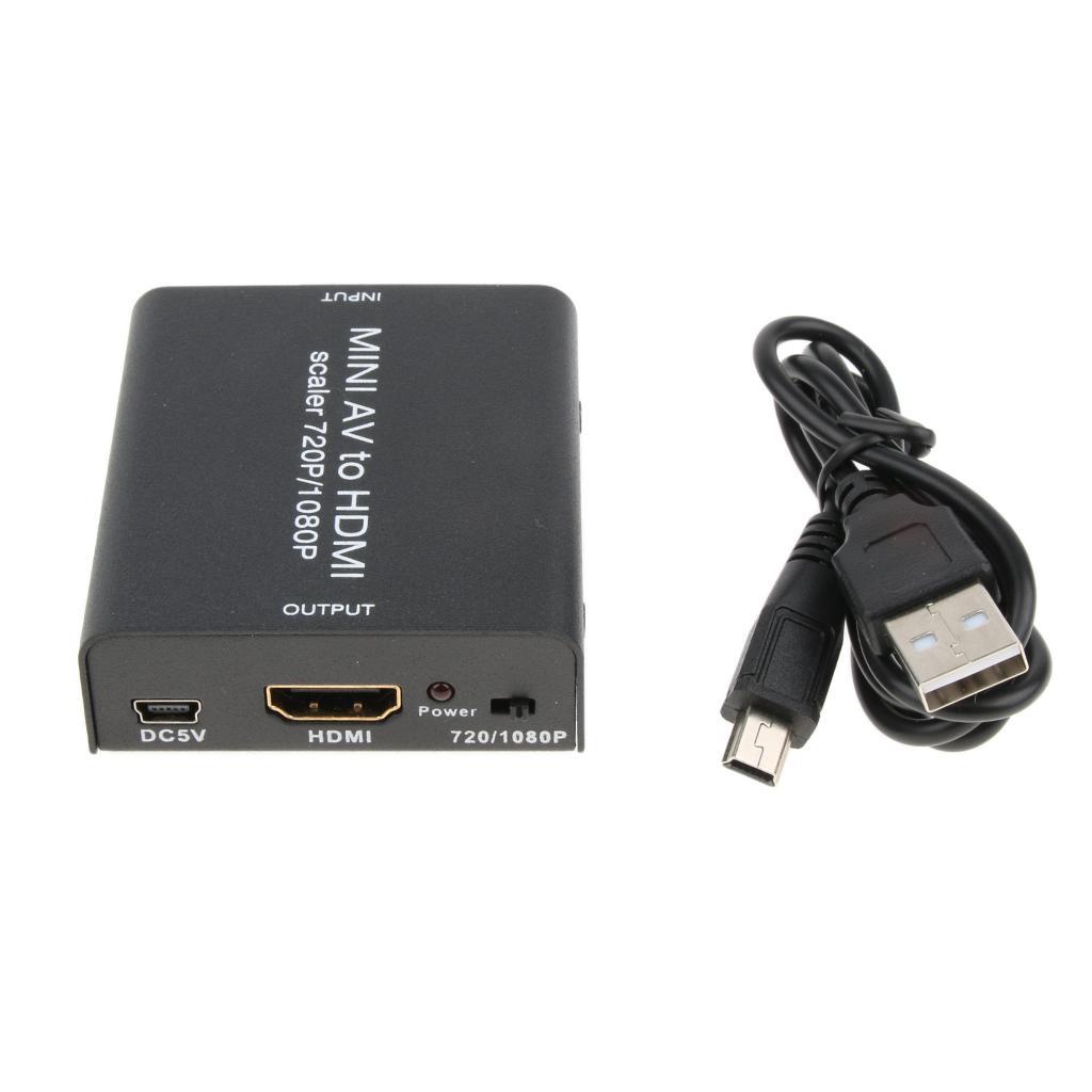 1080P to AV 3RCA Composite Video Audio Converter Adapter