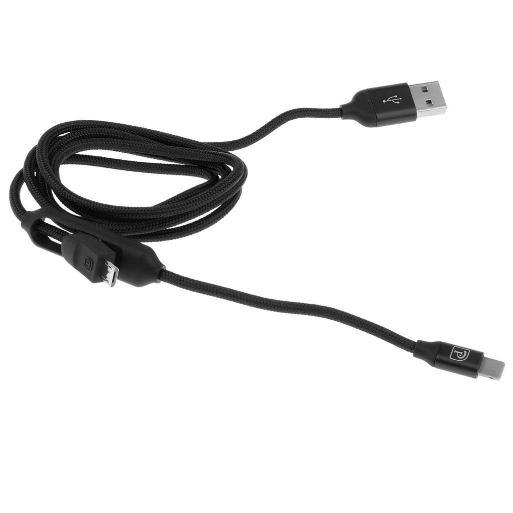 2 In 1 USB Sync Data Cable Charger Line For  6 7 Android