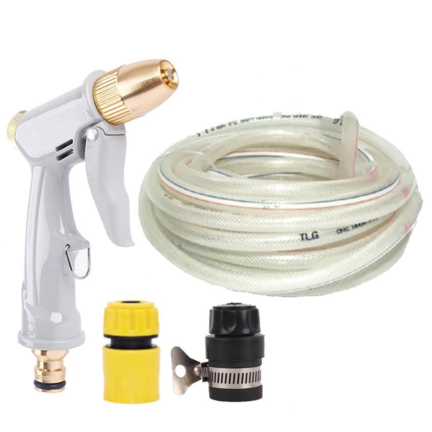Bộ dây vòi xịt nước rửa xe, tưới cây tăng áp 3 lần, loại 20m 206846