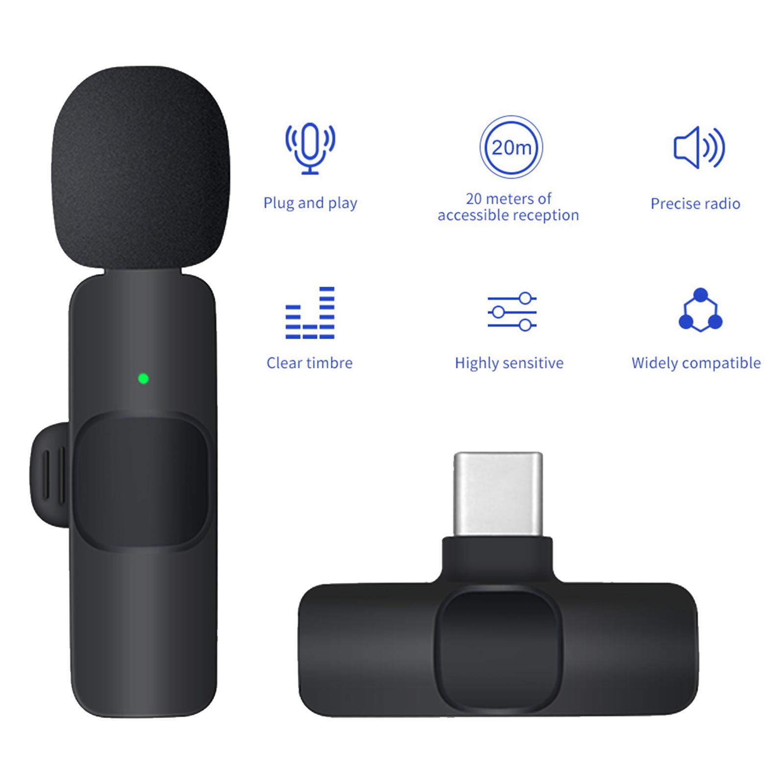 Micrô Lavalier Không Dây Cho Điện Thoại Thông Minh Không Dây