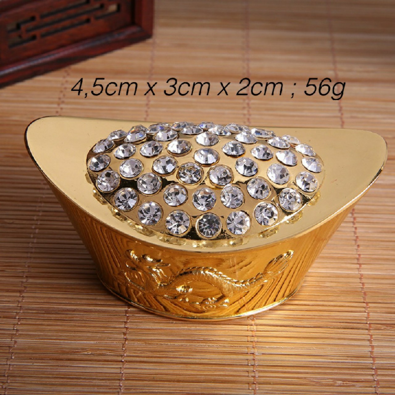 THỎI VÀNG - NÉN VÀNG THẦN TÀI GIÚP CHIÊU TÀI TỰU LÔC LOẠI 56Gam 1 nén