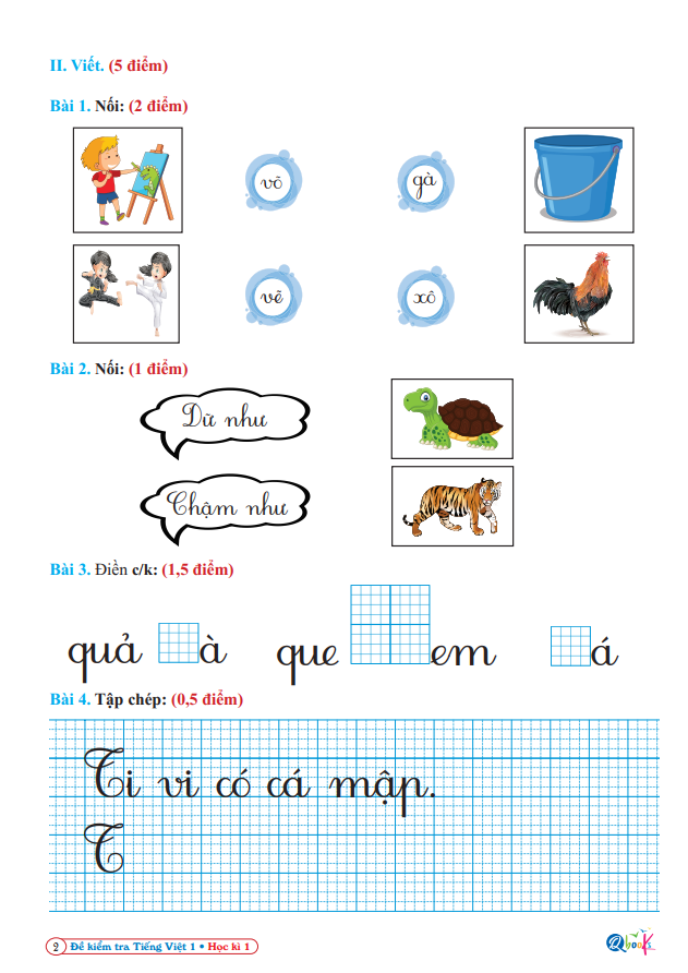 Trọn Bộ Bài Tập Tuần, Đề Kiểm Tra Toán và Tiếng Việt Lớp 1 - Cánh diều - Cả năm học (8 quyển)