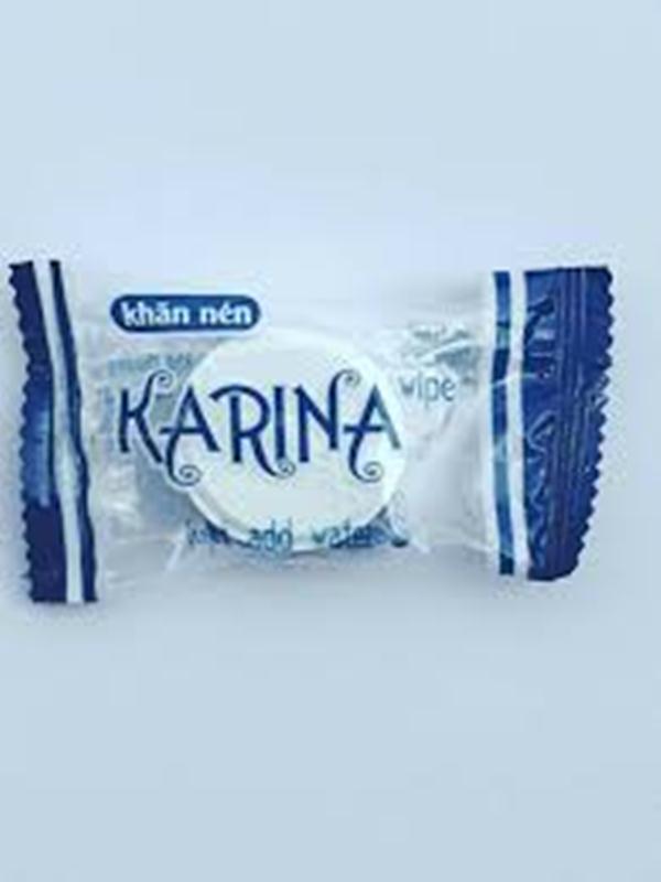 Combo 50 viên khăn giấy nén cao cấp dạng viên kẹo Karina