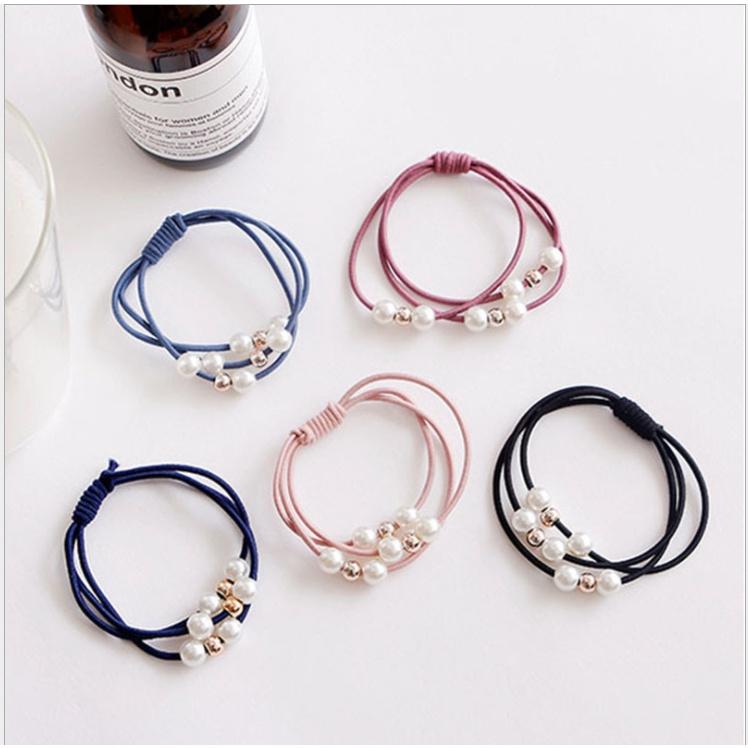 Set 5 sợi Dây cột phiên bản hàn quốc, dây buộc đầu, dây chun, phụ kiện tóc PK04