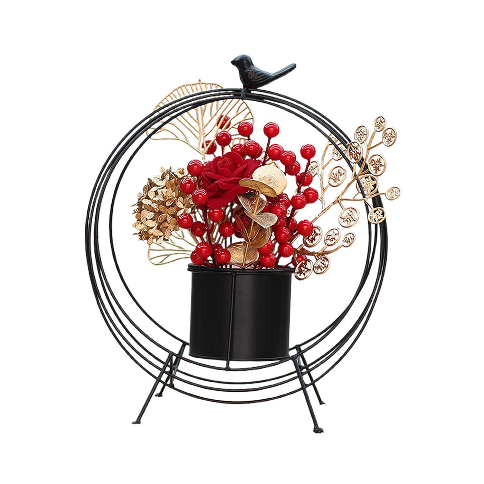 Flower Basket Decoration Harvest Photo Props for Holiday Home Autumn