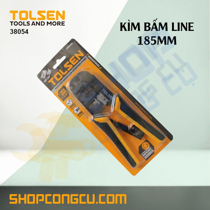 Kìm bấm line 185mm Tolsen 38054