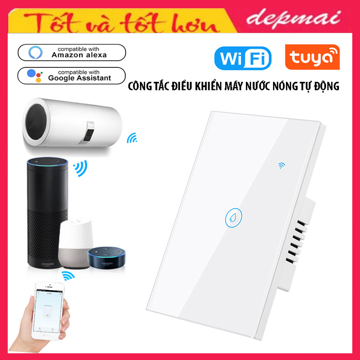 Công tắc điều khiển máy nóng lạnh từ xa kết nối wifi/3G/4G bằng điện thoại di động