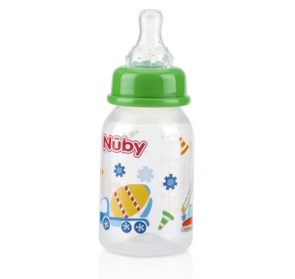 [ 1161-Nuby ] Bình sữa chống sặc cổ hẹp Nuby 120 ml