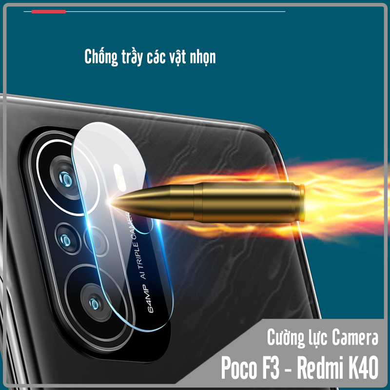 Kính cường lực Camera cho Xiaomi Poco F3 - Redmi K40