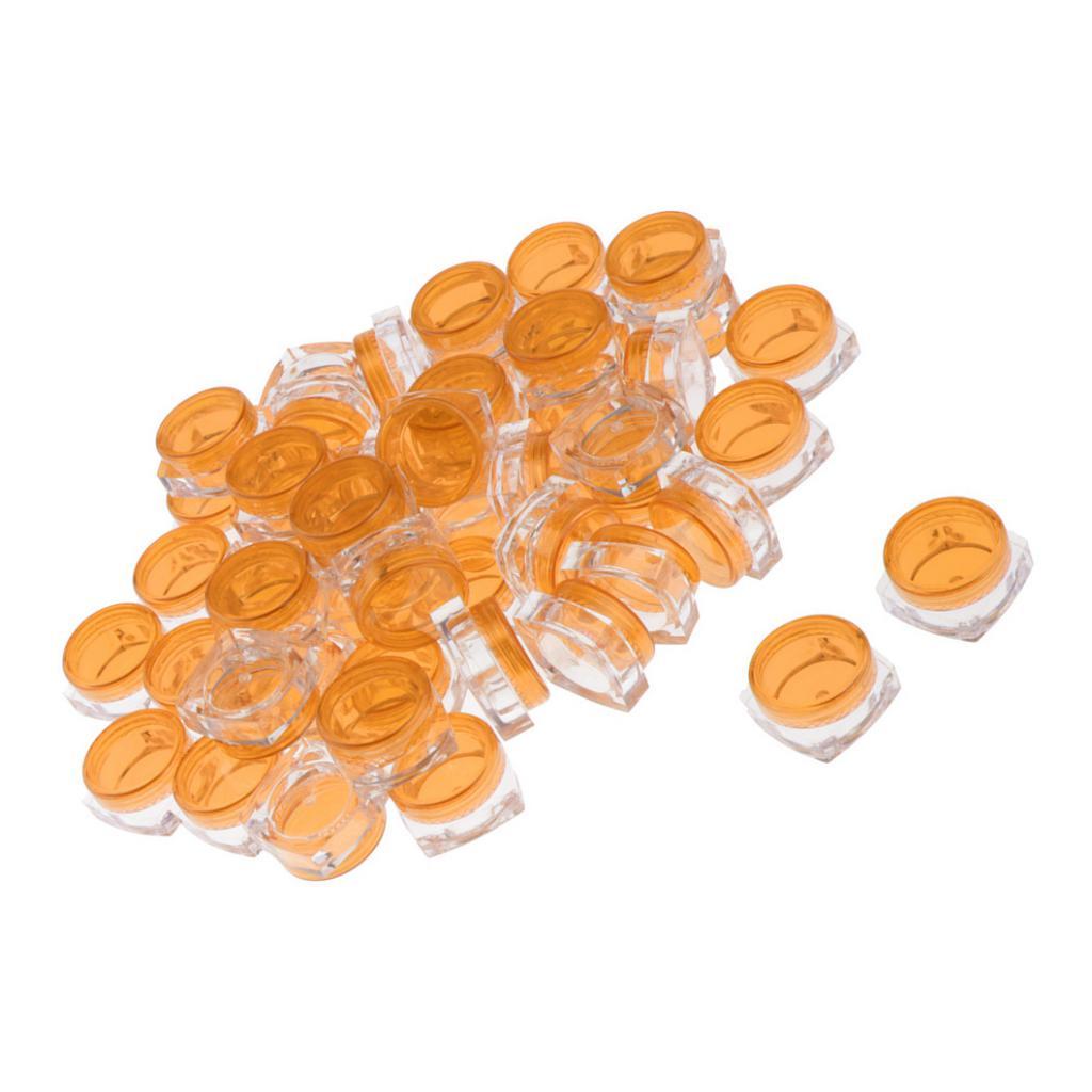 50x Sản Phẩm Trang điểm Tròn Rỗng Pot Pot Kem Du Lịch Hộp đựng Mỹ Phẩm 5g