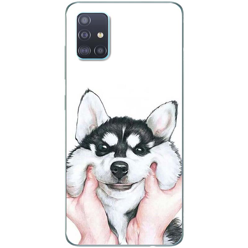 Ốp lưng dành cho Samsung A51 mẫu Nựng cún