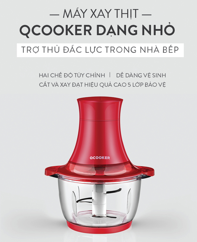 Máy xay thịt đa năng xiaomi Qcooker công suất lớn - Hàng chính hãng