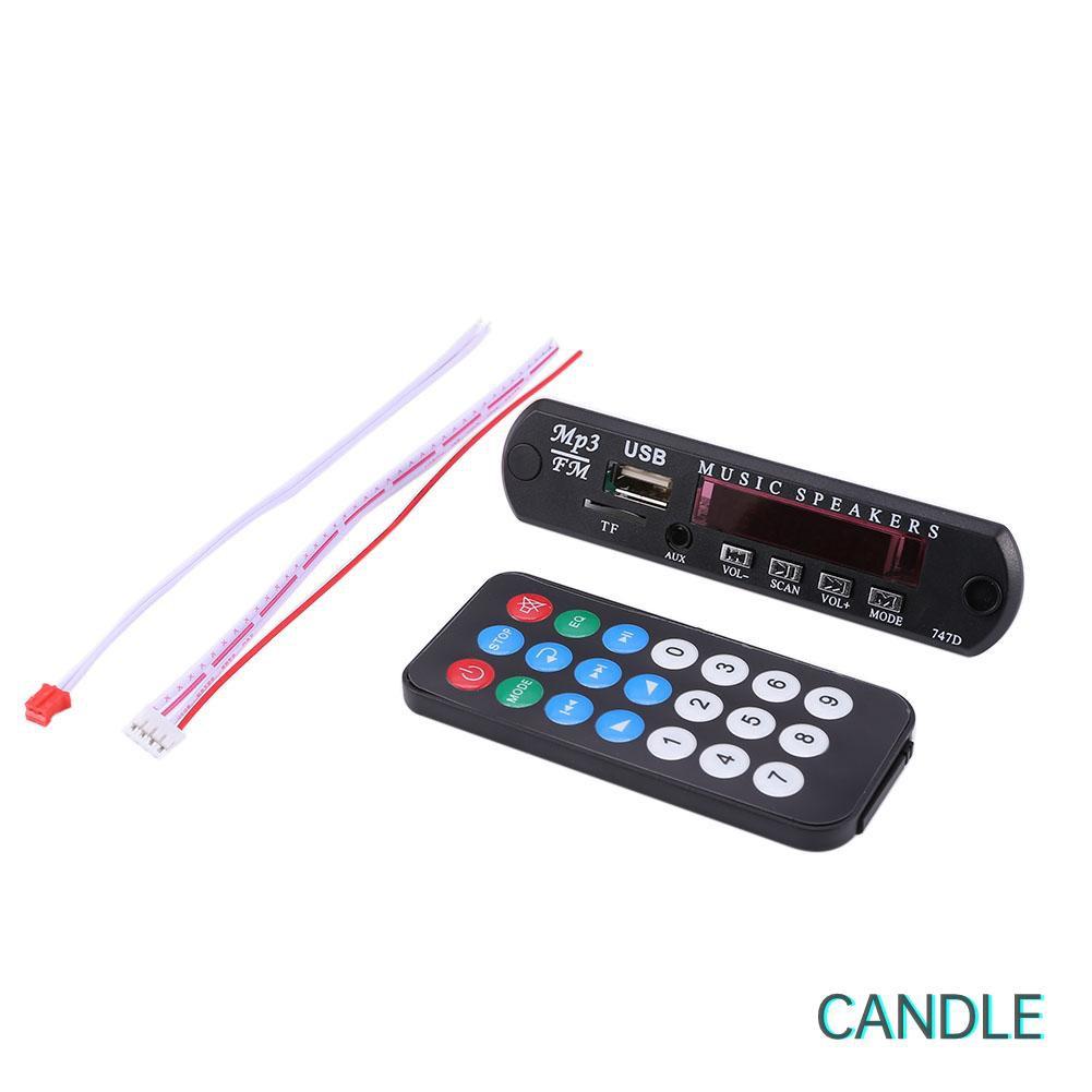 Bảng Mạch Giải Mã Âm Thanh Mp3 Wma 12v Usb Tf Fm Cho Xe Hơi