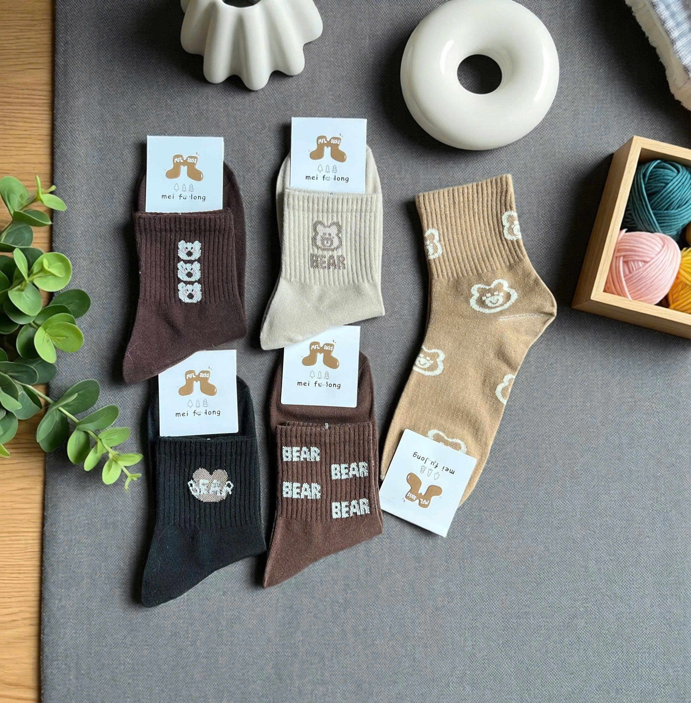 SET 5 ĐÔI TẤT VỚ NỮ CAO CỔ MÃ 21 DÀNH CHO NỮ