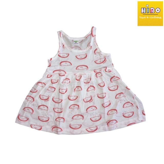 SALE Set 2 đầm hè cho bé xuất Nhật vải cotton xước mỏng nhẹ mát họa tiết xinh yêu