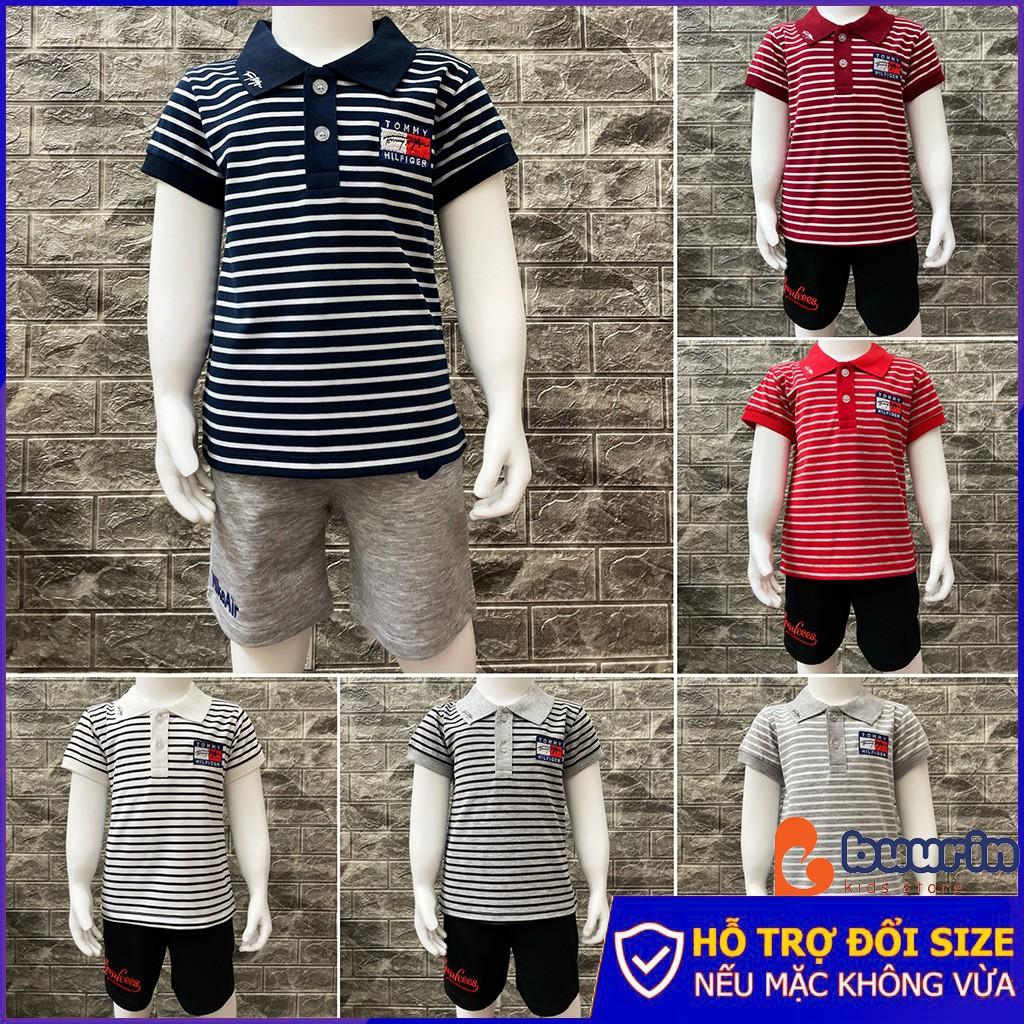 Áo thun polo bé trai 8 - 24kg | 6 Màu | TOM07Y