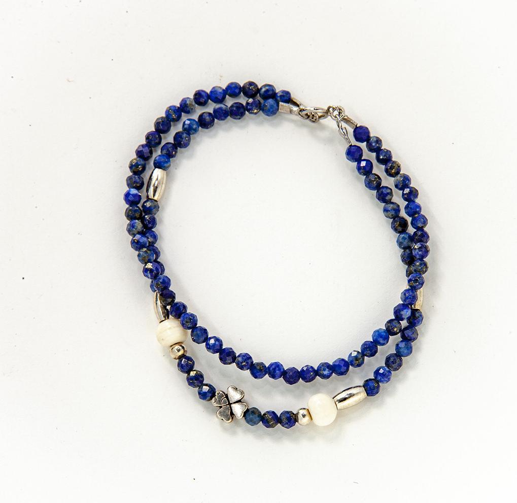 Vòng phong thủy Ngọc lưu ly Lapis VT081