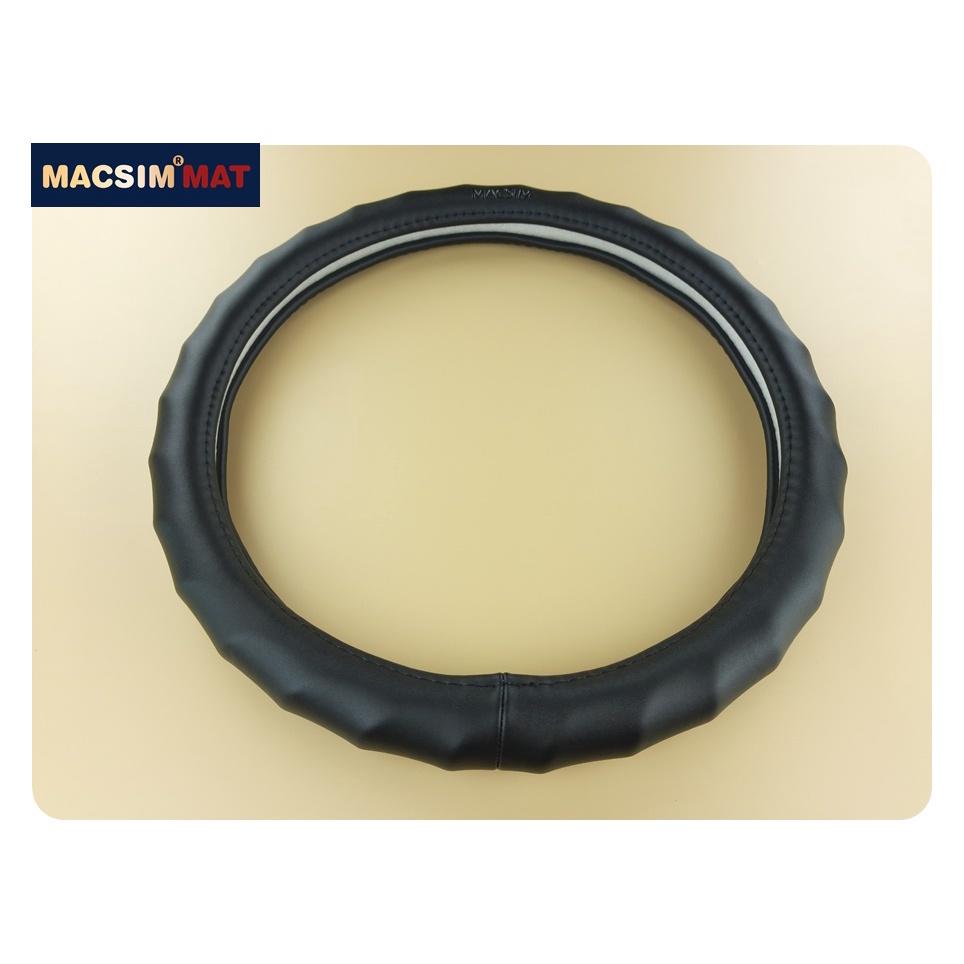 Bọc vô lăng cao cấp Macsim mã LA30T mới chất liệu da thật - Khâu tay 100% size M phù hợp các loại xe