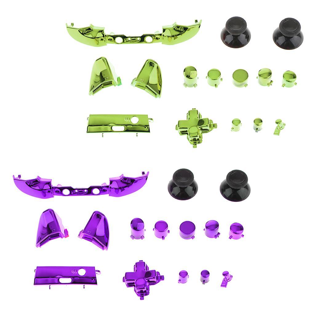 2 Set Full Button Kit Bumper ABXY Dpad Replacement for One S Controller