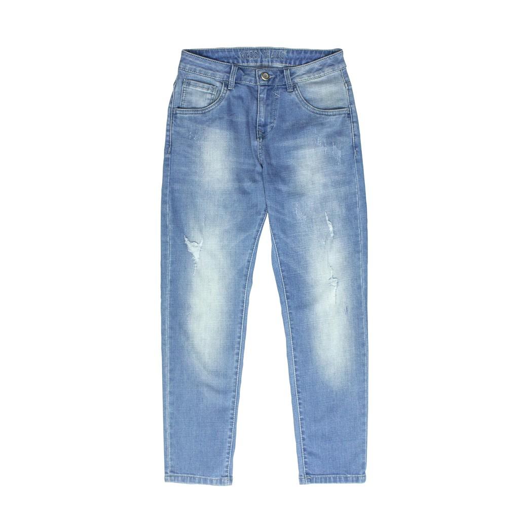 Quần jeans lửng nam ống ôm MESSI SJM1128-20