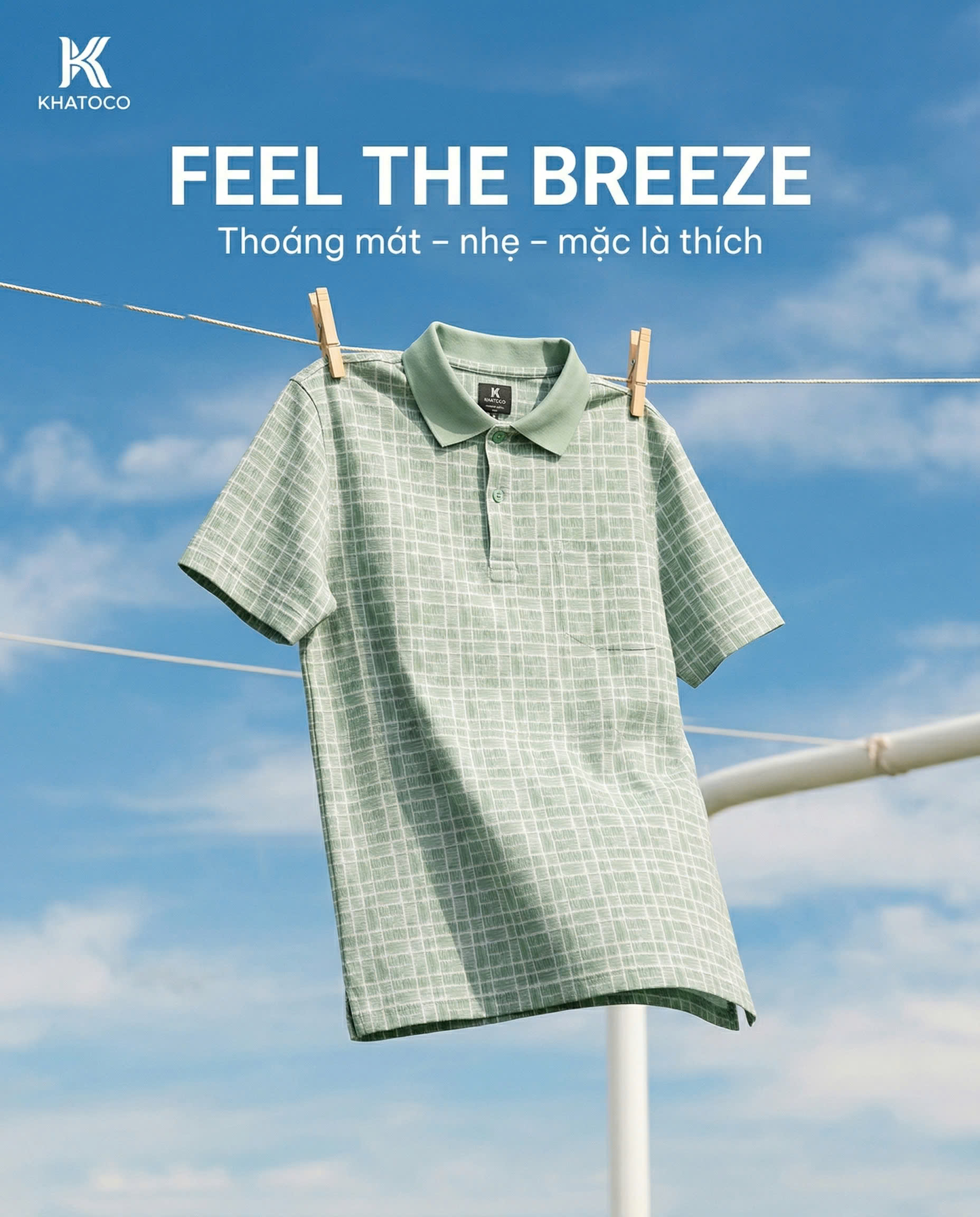 Áo thun nam Polo Khatoco Sale 30 %299k(Giá tem 458k)(M-2XL)