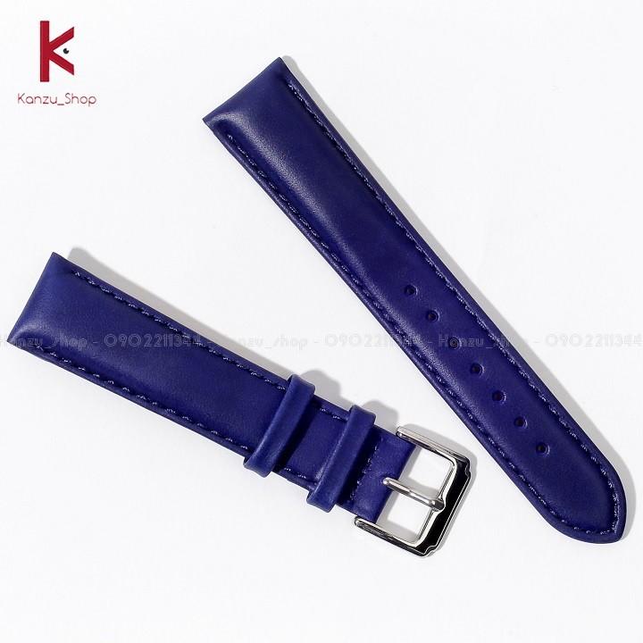 Dây Đồng Hồ Da Bò Thật - Dây Đeo Đồng Hồ Nam Nữ 18mm 20mm 22mm