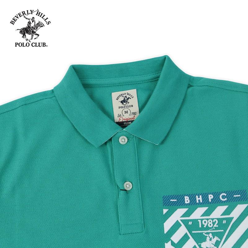 Áo polo ngắn tay Nam Beverly Hills Polo Club Slimfit Cotton Xanh PMSSS20TL049