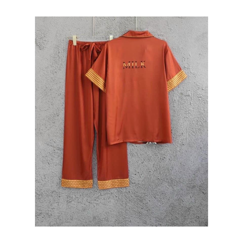Pijama Lụa Cao Cấp Họa Tiết Cô Bé