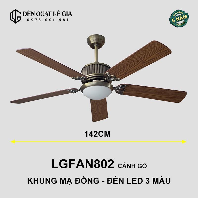 Quạt Trần Tân Cổ Điển LGFAN802 | Quạt Trần Phòng Ăn Đẹp