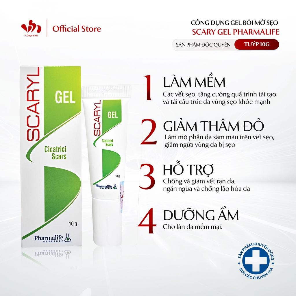 Gel Bôi Mờ Sẹo Scary Gel PHARMALIFE Giúp Phục Hồi Vết Thương, Giảm Thâm Mềm Da Tuýp 10g