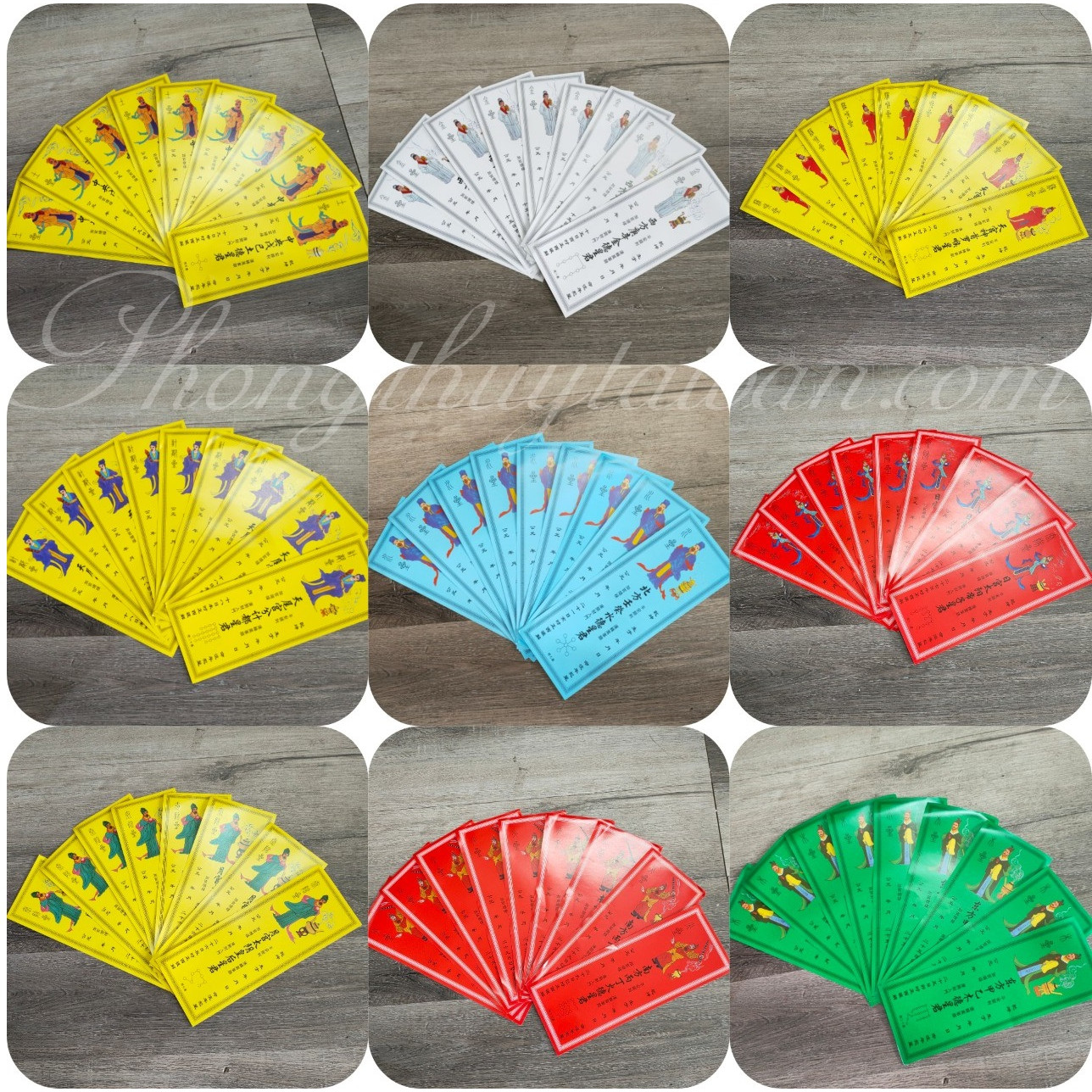 Bài vị cúng sao Cửu Diệu Tinh Quân 29cm*11cm