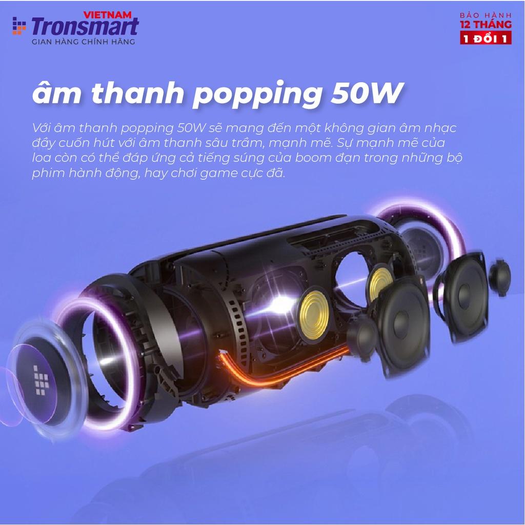 Loa Bluetooth Mini 5.3 ngoài trời chống nước TRONSMART BANG MINI – Đèn Led - Công suất 50W - Chống nước IPX6 - Hàng chính hãng - Bảo hành 12 tháng.