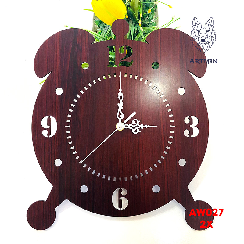 AW027 - Đồng Hồ Gỗ Decor – Đồng Hồ Treo Tường Trang Trí Nhà Độc Lạ