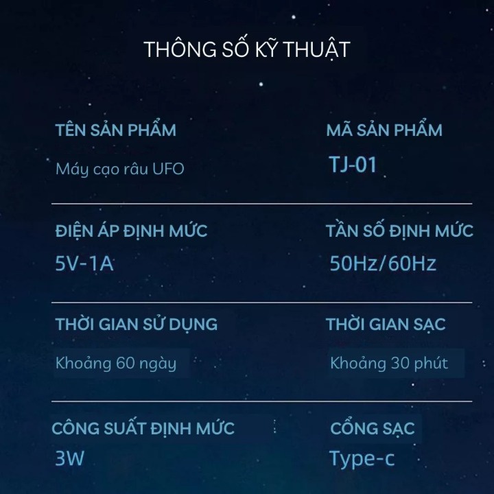 Máy Cạo Râu Mini Cạo Khô Và Ướt Đa Năng UFO SHAVING Chống Nước IPX7 - cao cấp
