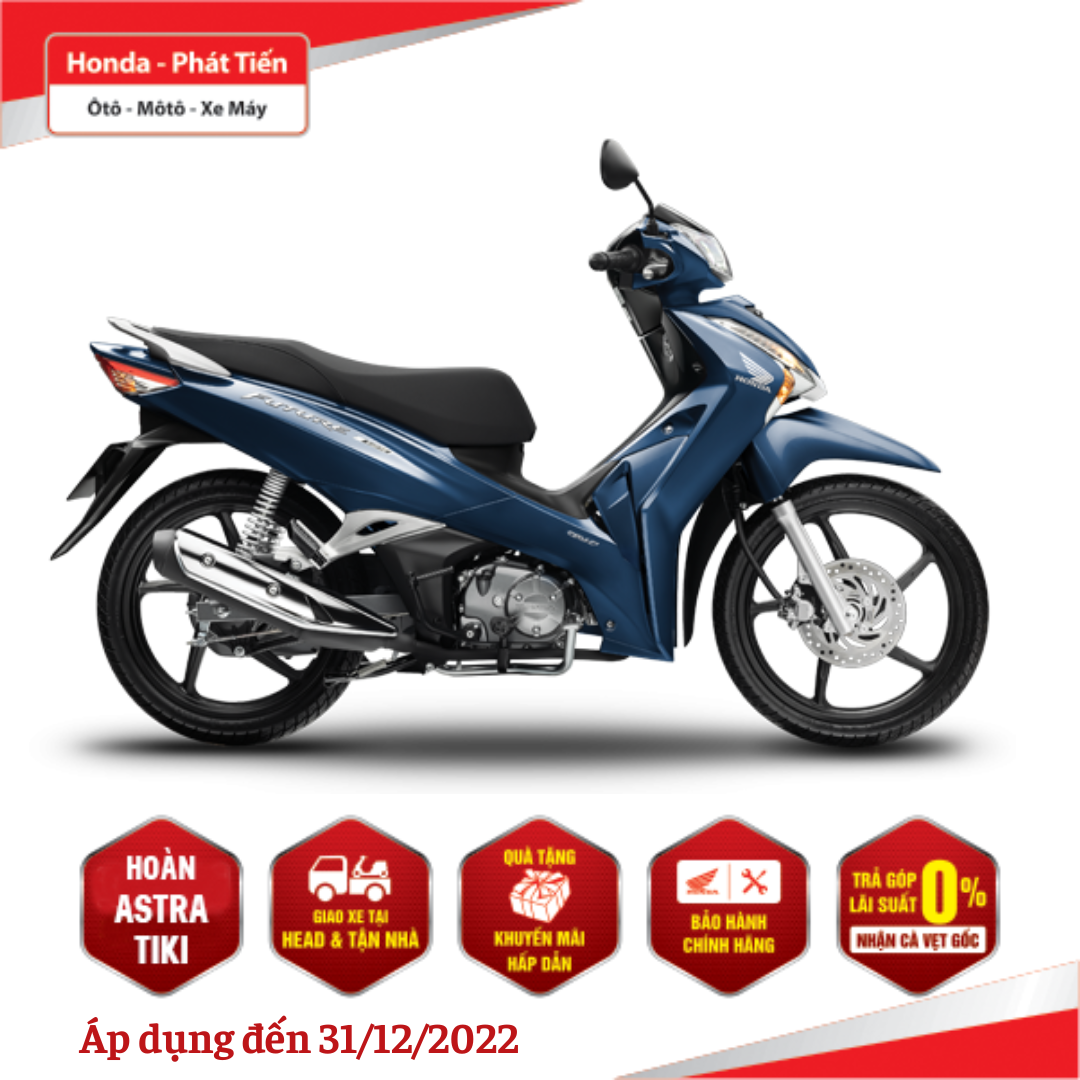 Xe Máy Honda Future 125 FI 2021 - Phiên Bản Cao Cấp - Xanh Đen