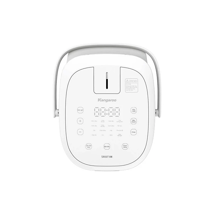 Nồi cơm điện cao tần Kangaroo model KGR12IH1, dung tích 1.2L, công suất 1100W, công nghệ IH hiện đại, nhiệt tỏa đều, làm nóng nhanh, 19 chức năng nấu tự động được cài đặt sẵn - Hàng chính hãng